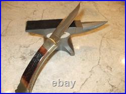 Buck 110 X Jigged Bone, Damascus Knife 1990's With Custom Sheath, Rare Deal, L@@k