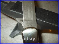 Buck 110 X Jigged Bone, Damascus Knife 1990's With Custom Sheath, Rare Deal, L@@k