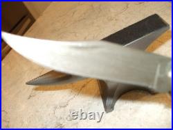 Buck 110 X Jigged Bone, Damascus Knife 1990's With Custom Sheath, Rare Deal, L@@k