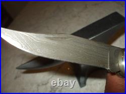 Buck 110 X Jigged Bone, Damascus Knife 1990's With Custom Sheath, Rare Deal, L@@k
