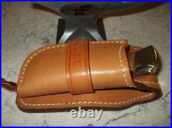 Buck 110 X Jigged Bone, Damascus Knife 1990's With Custom Sheath, Rare Deal, L@@k