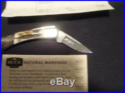 Buck 505 Limited Edition Stag & Damascus Knight Folding Knife 1-7/8 Blade