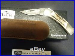 Buck 505 Limited Edition Stag & Damascus Knight Folding Knife 1-7/8 Blade