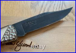 Buck Brian Yellowhorse Damascus 110 Knife Never Used In Box N19