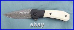 Buck Knife 590 Damascus Paradigm Ivory Micarta 2023 Limited Edition 0590IVSLE