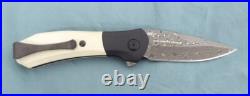 Buck Knife 590 Damascus Paradigm Ivory Micarta 2023 Limited Edition 0590IVSLE