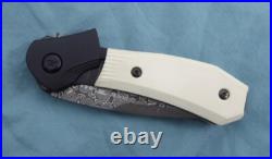 Buck Knife 590 Damascus Paradigm Ivory Micarta 2023 Limited Edition 0590IVSLE