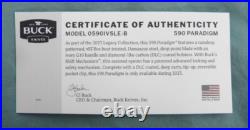 Buck Knife 590 Damascus Paradigm Ivory Micarta 2023 Limited Edition 0590IVSLE