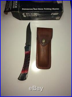 Buck Knife Damascus Folding Hunter Set Of 3