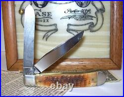 CASE xx PARKER 1889-1989 Centennial Knife Damascus Steel 2Blade Wood Display Box