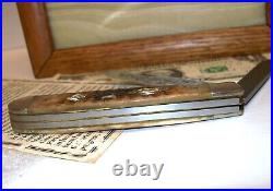 CASE xx PARKER 1889-1989 Centennial Knife Damascus Steel 2Blade Wood Display Box