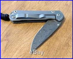 CHRIS REEVE New Small Sebenza 21 Unique Plain Edge Damascus Blade Knife/Knives