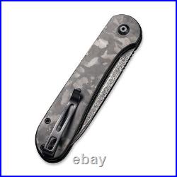 CIVIVI Elementum Button Lock C2103DS-3 Knife Damascus Black Marble Carbon Fiber