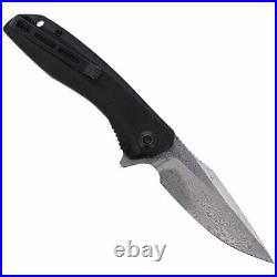 CIVIVI Knife Baklash Black G10, Damascus (C801DS)