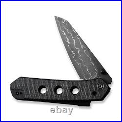 CIVIVI Knife Vision FG Superlock C22036-DS2 Black Micarta Damascus Pocket Knives