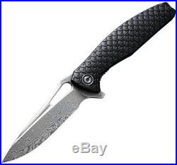 CIVIVI Knives Civc902ds Wyvern Linerlock Black Damascus Folding Knife