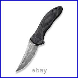 CIVIVI Synergy3 Liner Lock C20075A-DS1 Knife Damascus Steel & Twill Carbon Fiber
