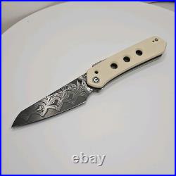 CIVIVI Vision FG Ivory G10 Pocketknife Damascus Steel Tanto Blade Manual