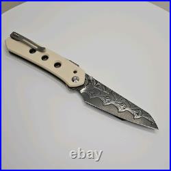 CIVIVI Vision FG Ivory G10 Pocketknife Damascus Steel Tanto Blade Manual