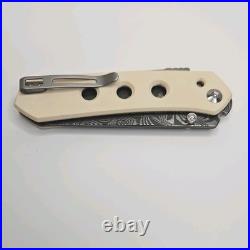CIVIVI Vision FG Ivory G10 Pocketknife Damascus Steel Tanto Blade Manual
