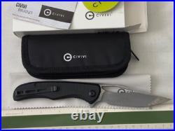 CIVIVI knife Shredder C912DS SBlack S/S Liner Damascus Blade discontinue