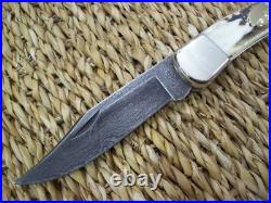 CUSTOM BUCK KNIFE 110 STAG DAMASCUS LIMITED EDITION 1 of 260 BCCI/ MINT NOS 1996