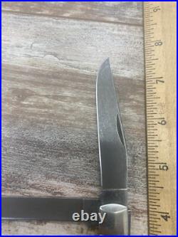 Case 6254D Trapper Damascus Rattlesnake Pattern Bone