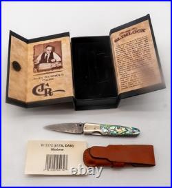 Case Cutlery 8173L DAM Slimlock Folder Knife Abalone Handle Damascus