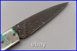 Case Cutlery 8173L DAM Slimlock Folder Knife Abalone Handle Damascus
