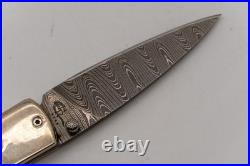 Case Cutlery 8173L DAM Slimlock Folder Knife Abalone Handle Damascus