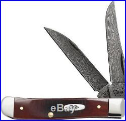 Case Cutlery XX Random Damascus Chestnut Mini Trapper Folding Pocket Knife 31304