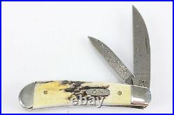 Case Damascus Sway Back Jack TB52117 Folding Knife