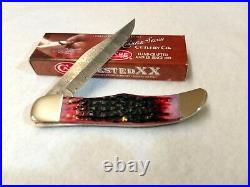 Case XX Knife 74174 Crimson Bone Folding Hunter Damascus New in Box