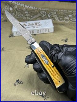 Case XX Knives Trapper Burnt Goldenrod Damascus Second Cut L? K