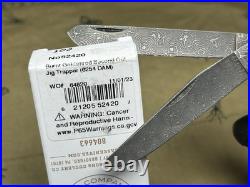 Case XX Knives Trapper Burnt Goldenrod Damascus Second Cut L? K