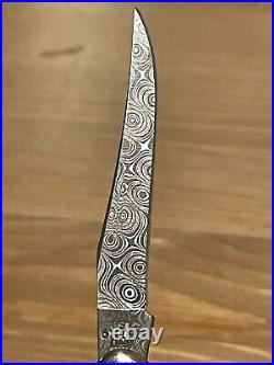 Case XX Stag Tiny Toothpick Raindrop Damascus Pocket Folding Knife