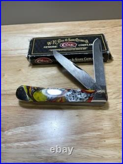 Case XX Trapper Tear Drop Damascus Slant Bolster Corelon 9254 Dam Trapper 2015