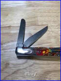 Case XX Trapper Tear Drop Damascus Slant Bolster Corelon 9254 Dam Trapper 2015