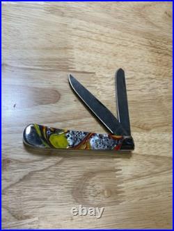 Case XX Trapper Tear Drop Damascus Slant Bolster Corelon 9254 Dam Trapper 2015