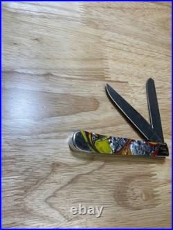 Case XX Trapper Tear Drop Damascus Slant Bolster Corelon 9254 Dam Trapper 2015