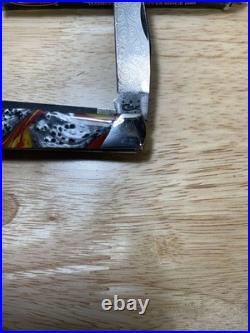 Case XX Trapper Tear Drop Damascus Slant Bolster Corelon 9254 Dam Trapper 2015