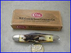 Case XX- USA- 5347 D- 5 Dot- 1995- Stag Stockman Knife- Damascus- Box