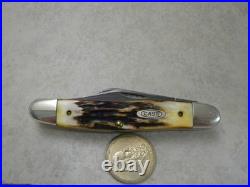 Case XX- USA- 5347 D- 5 Dot- 1995- Stag Stockman Knife- Damascus- Box Case XX- USA- 5347 D- 5 Dot- 1995- Stag Stockman Knife- Damascus- Box