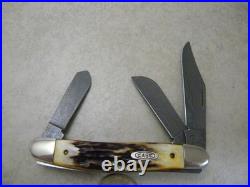 Case XX- USA- 5347 D- 5 Dot- 1995- Stag Stockman Knife- Damascus- Box