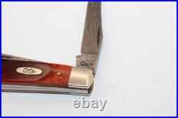 Case XX USA 6207 W Dam Wharncliffe Mini Trapper Damascus Sawcut Bone Knife 2016