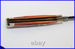 Case XX USA 6207 W Dam Wharncliffe Mini Trapper Damascus Sawcut Bone Knife 2016