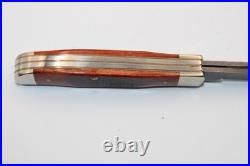 Case XX USA 6207 W Dam Wharncliffe Mini Trapper Damascus Sawcut Bone Knife 2016