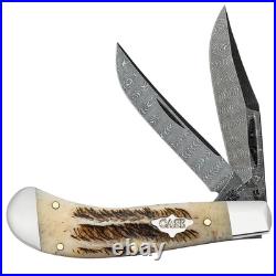Case xx Knife Saddlehorn 77465 Damascus Vintage Bone 1/1400 Pocket Knives