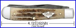 Case xx Knife Trapper 77460 Damascus Vintage Bone 1/1400 Pocket Knives