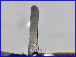 Case xx Vintage Bone Mini Trapper WithDamascus Blade. V6207 DAM